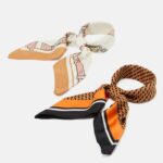 Z62T2833 Women Anna Field 2 Pack Foulard Brown/Off-White