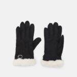 Z62T2855 Women Anna Field Gloves Black/Off White