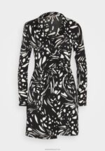 Z62T29 Women Anna Field Day Dress Black/White - Image 5