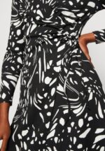 Z62T29 Women Anna Field Day Dress Black/White - Image 6