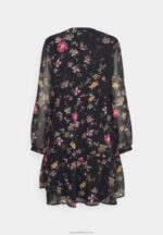 Z62T2 Women Anna Field Day Dress Black/Pink - Image 2