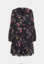 Z62T2 Women Anna Field Day Dress Black/Pink