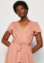 Z62T3 Women Anna Field Day Dress Brown/White - Image 4