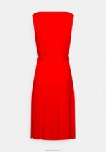 Z62T4 Women Anna Field Volant Midi Dress Day Dress Red - Image 2