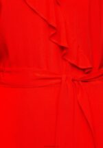 Z62T4 Women Anna Field Volant Midi Dress Day Dress Red - Image 3