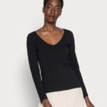 Z62T594 Women Anna Field Basic Long Sleeved Top Black