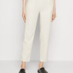 Z62T604 Women Anna Field Linen Mix Trousers Beige