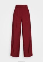 Z62T606 Women Anna Field Trousers Bordeaux - Image 5