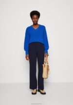 Z62T617 Women Anna Field Trousers Dark Blue - Image 2