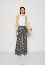Z62T624 Women Anna Field Trousers Black/White - Image 2