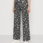 Z62T624 Women Anna Field Trousers Black/White
