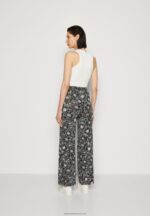 Z62T624 Women Anna Field Trousers Black/White - Image 3