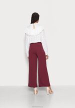 Z62T628 Women Anna Field Trousers Dark Red - Image 3