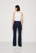 Z62T666 Women Anna Field Flared Jeans Dark Blue - Image 3
