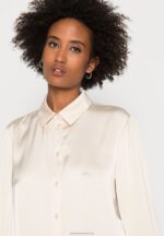 Z62T667 Women Anna Field Button-Down Blouse Nude - Image 5