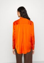 Z62T669 Women Anna Field Button-Down Blouse Orange - Image 3