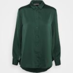 Z62T670 Women Anna Field Button-Down Blouse Green