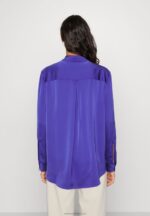 Z62T674 Women Anna Field Button-Down Blouse Dark Blue - Image 3