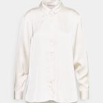 Z62T676 Women Anna Field Button-Down Blouse Beige