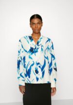 Z62T679 Women Anna Field Button-Down Blouse White, Blue