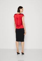 Z62T683 Women Anna Field Blouse Red - Image 3