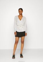 Z62T685 Women Anna Field Blouse Off-White - Image 2