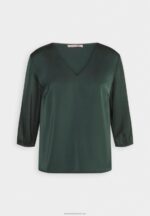 Z62T696 Women Anna Field Blouse Dark Green - Image 4