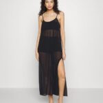 Z62T737 Women Anna Field Simple Strap Beach Dress Beach Accessory Black