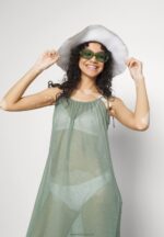 Z62T752 Women Anna Field Simple Strap Beach Dress Beach Accessory Khaki - Image 4
