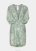 Z62T753 Women Anna Field Beach Accessory Khaki/Off-White - Image 4