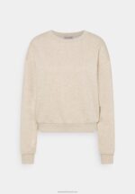 Z62T756 Women Anna Field Sweatshirt Mottled Beige