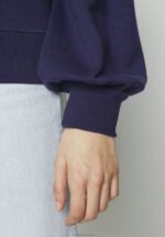 Z62T757 Women Anna Field Sweatshirt Dark Blue - Image 6