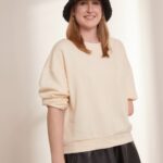 Z62T758 Women Anna Field Sweatshirt Beige