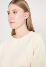 Z62T758 Women Anna Field Sweatshirt Beige - Image 9