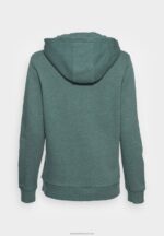 Z62T760 Women Anna Field Hoodie Mottled Teal - Image 2