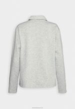 Z62T762 Women Anna Field Sweatshirt Mottled Light Grey - Image 2