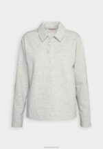Z62T762 Women Anna Field Sweatshirt Mottled Light Grey