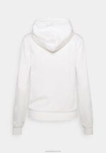 Z62T767 Women Anna Field Zip-Up Sweatshirt Off-White - Image 2