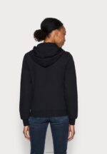 Z62T768 Women Anna Field Zip-Up Sweatshirt Black - Image 3