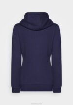 Z62T769 Women Anna Field Zip-Up Sweatshirt Dark Blue - Image 2