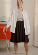 Z62T779 Women Anna Field Pleated Skirt Black - Image 2