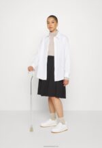 Z62T779 Women Anna Field Pleated Skirt Black - Image 7