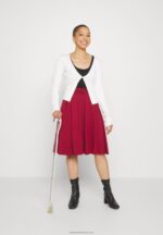 Z62T780 Women Anna Field Pleated Skirt Red - Image 8