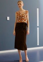 Z62T781 Women Anna Field A-Line Skirt Brown - Image 2