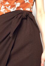 Z62T781 Women Anna Field A-Line Skirt Brown - Image 8