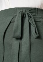 Z62T789 Women Anna Field Basic Wrap Over Midi Skirt A-Line Skirt Light Green - Image 7