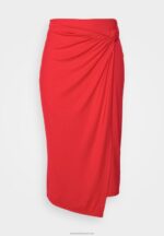 Z62T796 Women Anna Field Pencil Skirt Red - Image 7