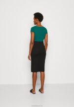 Z62T797 Women Anna Field Pencil Skirt Black - Image 3