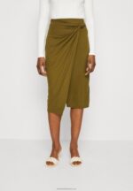 Z62T800 Women Anna Field Pencil Skirt Khaki