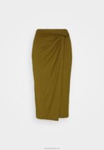 Z62T800 Women Anna Field Pencil Skirt Khaki - Image 5